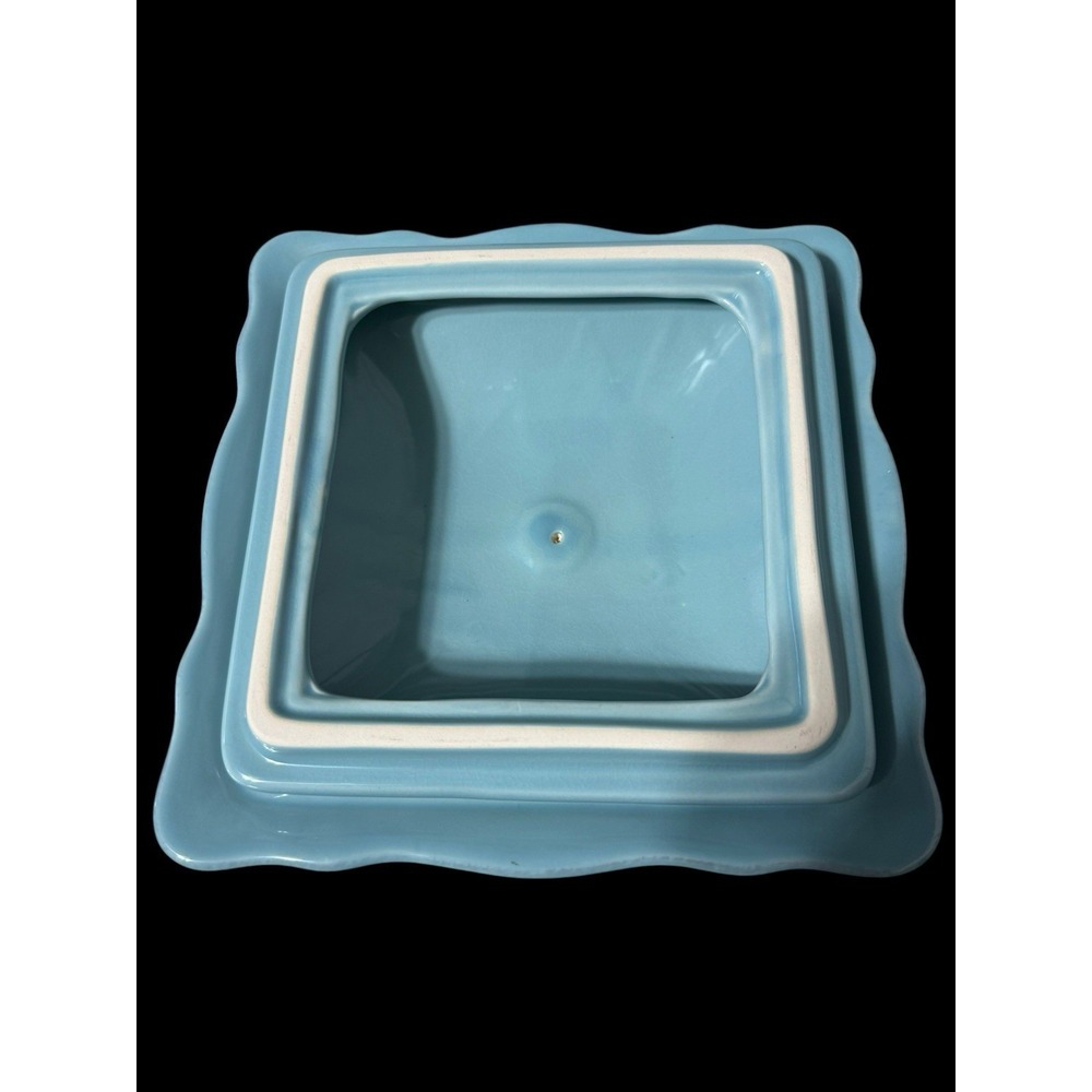 Southern Living Gallery Collection  Pacific Lidded Vegetable Bowl 41036 Blue - Picture 10 of 11